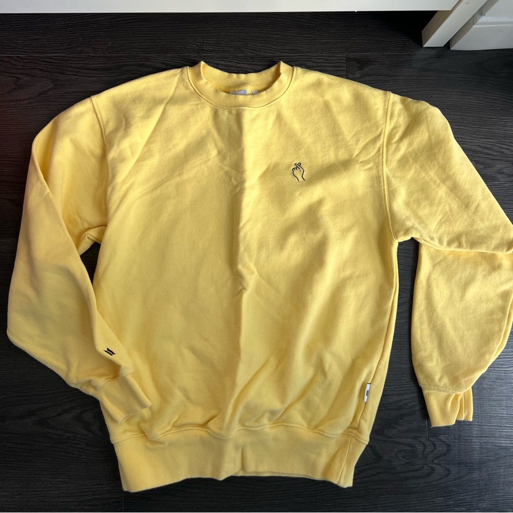 BTS DNA yellow crewneck sweatshirt